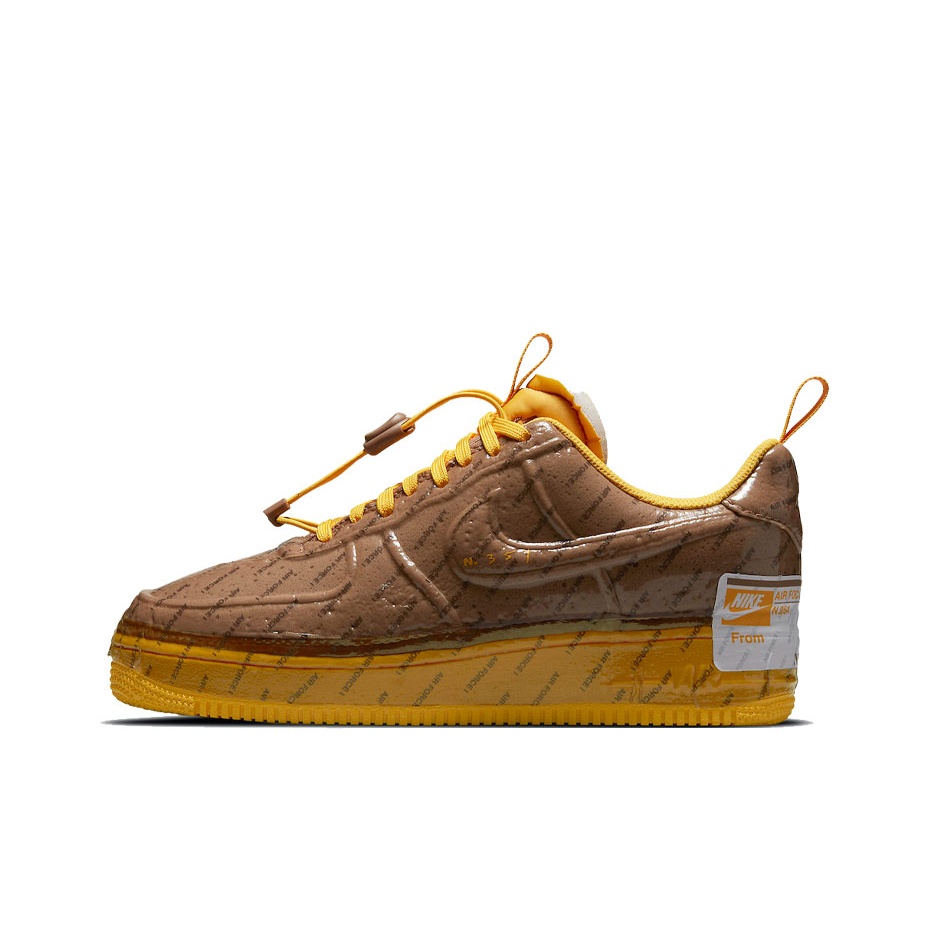 Nike Shoes Air Force 1 - ナイキ エアフォース1 スケートボードシューズ ユニセックス ロートップ ブラウン/イエロー