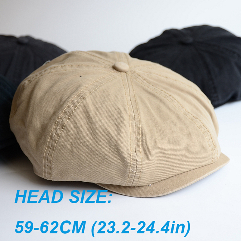キャスケットメンズビッグヘッドキャップ,ピーキーハット,カジ - Dad Hat Cotton のレビューと価格