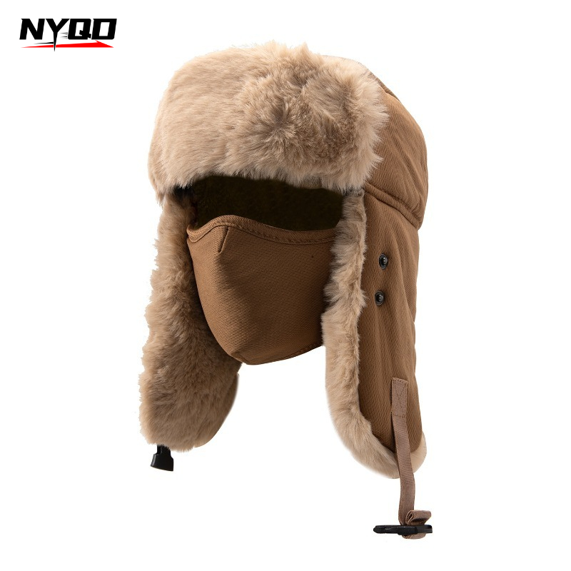 メンズ用、冬用、フェイクファーのトラッパーハット。防風性があ - Trapper Hat Ear Flap のレビューと価格