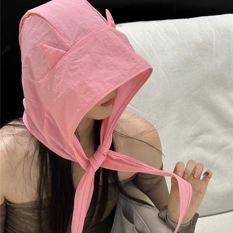 かわいい猫耳サンバイザー薄型耳保護ヘッドバンド小悪魔ストラッ - Visor Sun Hat のレビューと価格
