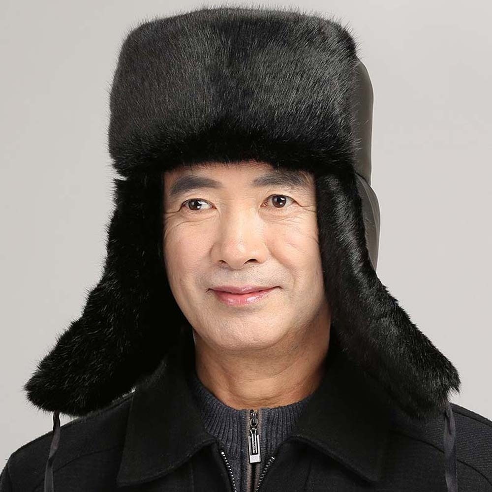 フェイクミンクトラッパーハット メンズ 防風保護 超ソフトフ - Winter Trapper Hat のレビューと価格