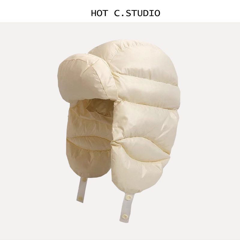 冬用レザー ウシャンカ帽子、ダウン入り、耳当て付きパイロット - Trapper Hat Ear Flap のレビューと価格