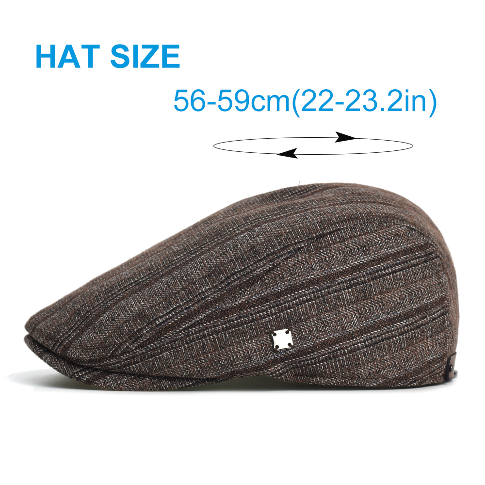 冬秋キャスケットキャップ男性女性厚く暖かいヴィンテージカジュ - Dad Hat Cotton のレビューと価格