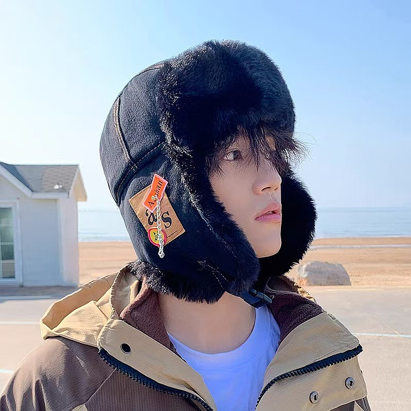 冬用フリース裏地トラッパーハット 男女兼用 厚手 防風 暖か - Winter Trapper Hat のレビューと価格